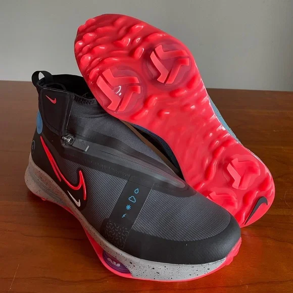 Nike Men’s Air Zoom Infinity Tour 2 Shield Shoes Black/Red DO8997-060 - Picture 2 of 7